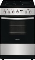 Frigidaire - 1.9 Cu. Ft. Freestanding Electric Smoothtop Range - Stainless steel - Front_Zoom