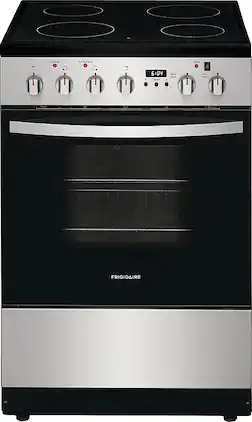 Frigidaire - 1.9 Cu. Ft. Freestanding Electric Range with Smoothtop and Hidden Bake Element - Stainless Steel