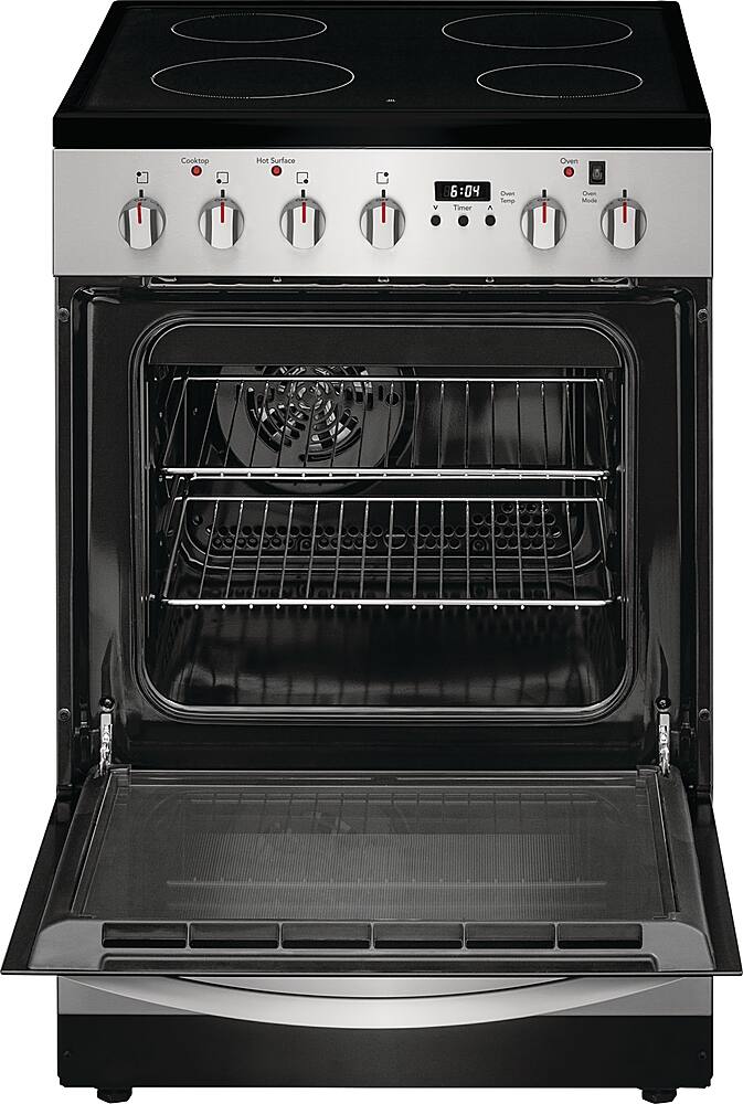 Alt View 11. Frigidaire - 1.9 Cu. Ft. Freestanding Electric Smoothtop Range - Stainless Steel.