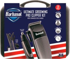 Barbasol - 20-Piece Ultimate Grooming Pro Hair Clipper Kit - Black - Angle_Zoom