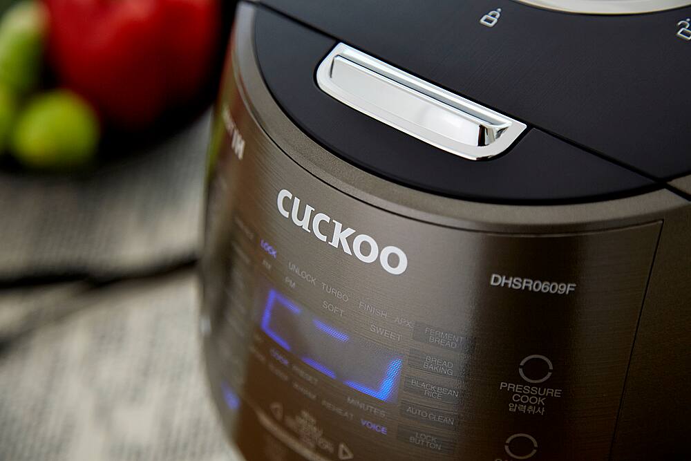 Alt View 11. CUCKOO ELECTRONICS - Cuckoo 6 Cup Multifunctional Induction Heating Pressure Rice Cooker & Warmer CRP-DHSR0609FD - Dark Gray.