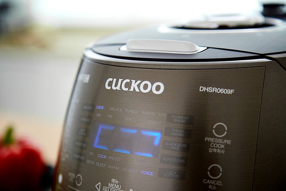 Alt View 12. CUCKOO ELECTRONICS - Cuckoo 6 Cup Multifunctional Induction Heating Pressure Rice Cooker & Warmer CRP-DHSR0609FD - Dark Gray.