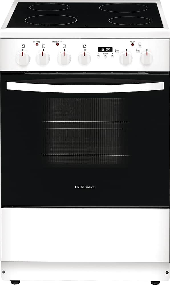 Front. Frigidaire - 1.9 Cu. Ft. Freestanding Electric Smoothtop Range - White.