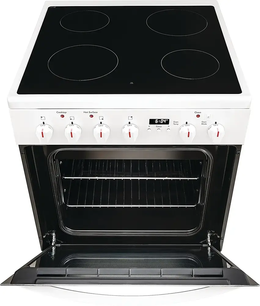 Alt View 15. Frigidaire - 1.9 Cu. Ft. Freestanding Electric Smoothtop Range - White.