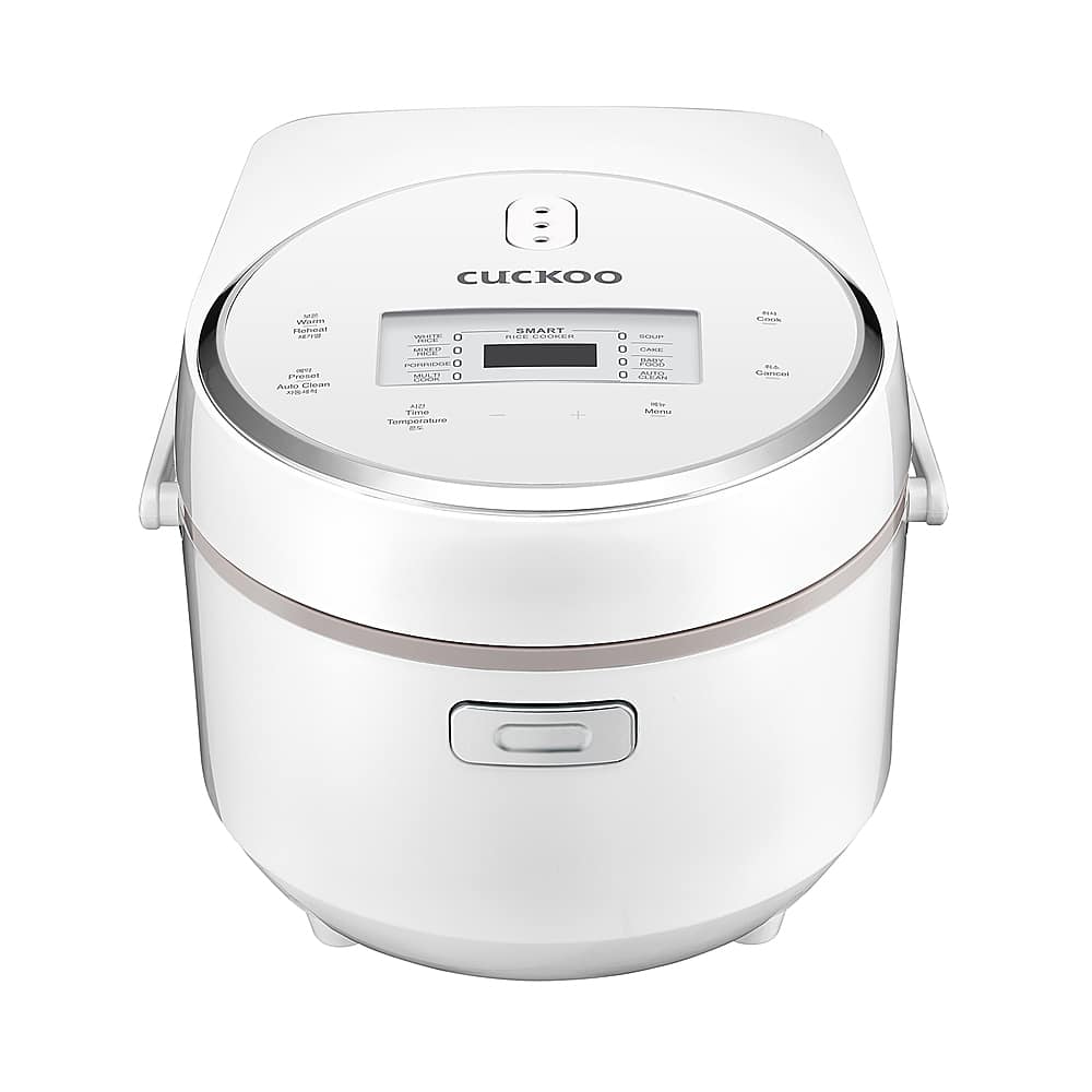 Front. CUCKOO ELECTRONICS - Cuckoo CR-0810F Multifunctional Micom Cooker & Warmer Rice Cooker, 8 cups, White/Silver - White.