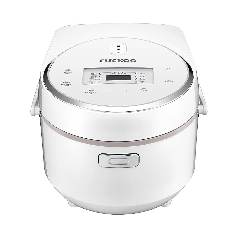 Front. CUCKOO ELECTRONICS - Cuckoo CR-0810F Multifunctional Micom Cooker & Warmer Rice Cooker, 8 cups, White/Silver - White.