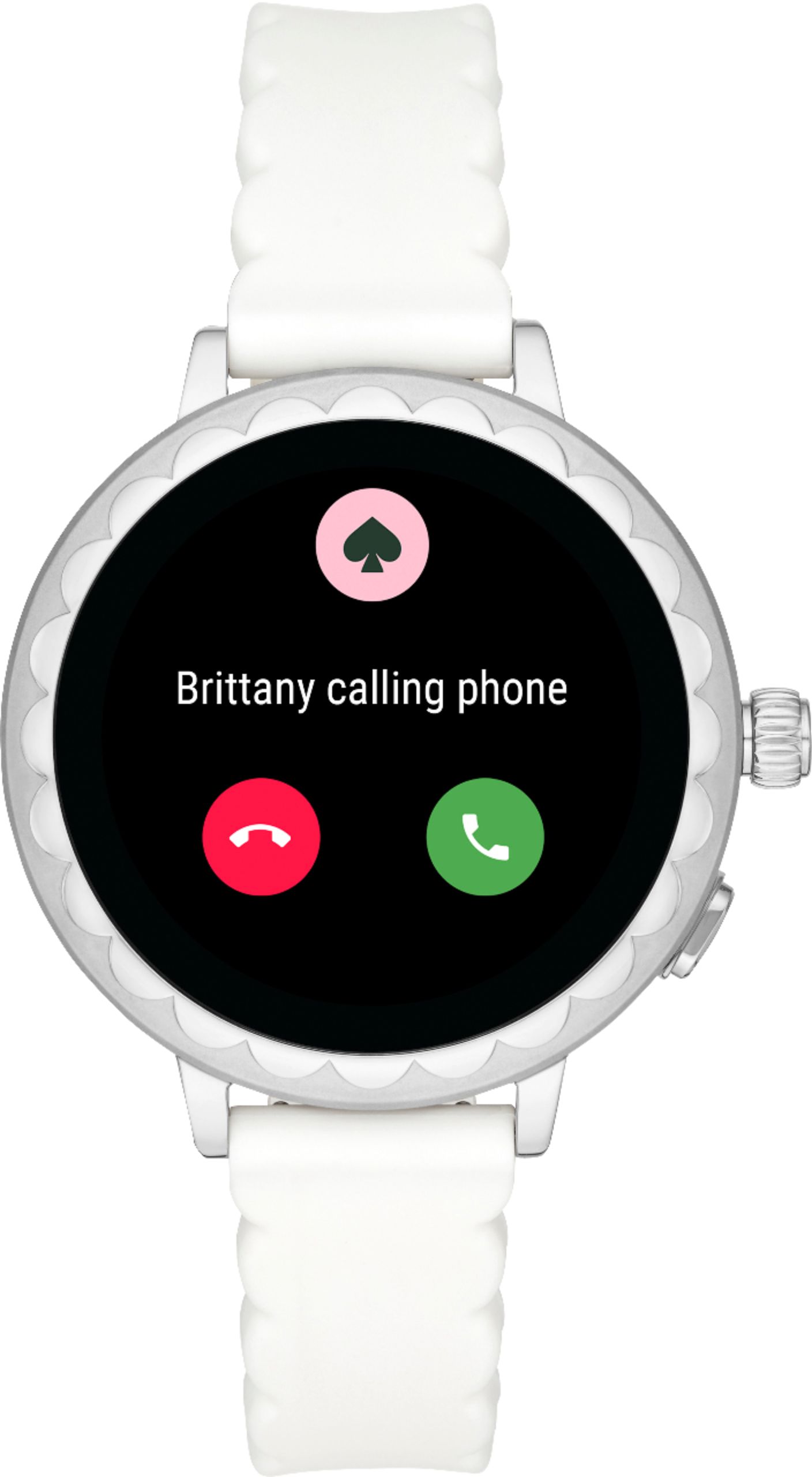 Best Buy: kate spade new york Scallop 2 Smartwatch White Silicone KST2011