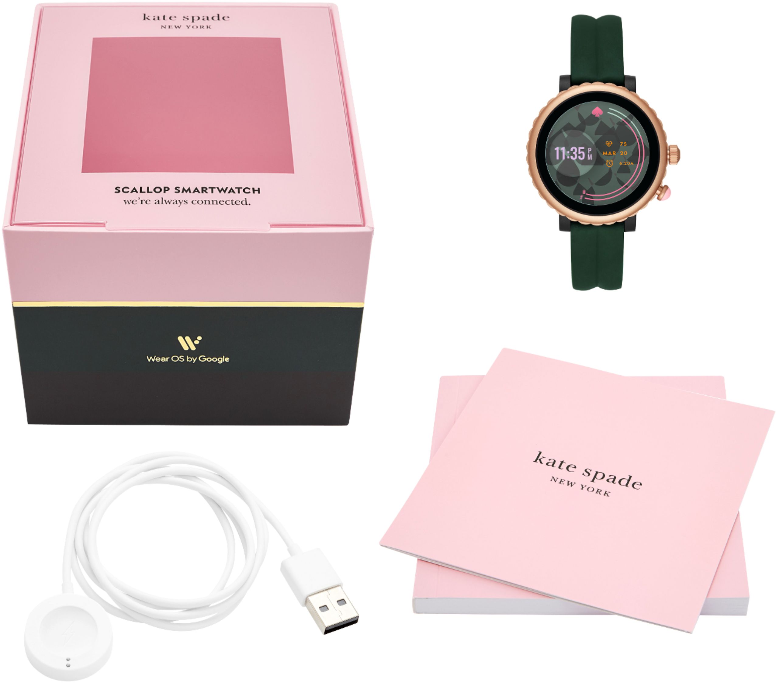 Best Buy: kate spade new york Sport Smartwatch Green Silicone KST2016
