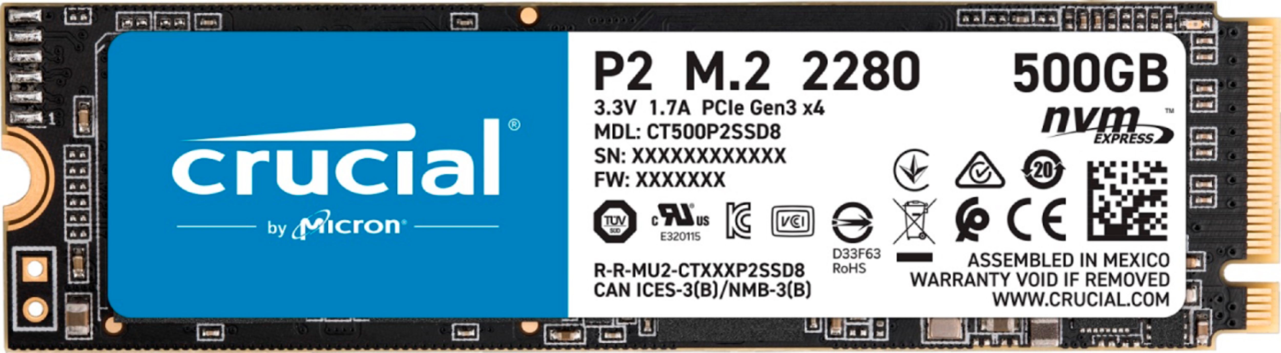 Questions and Answers: Crucial P2 500GB Internal SSD PCIe Gen 3 x4
