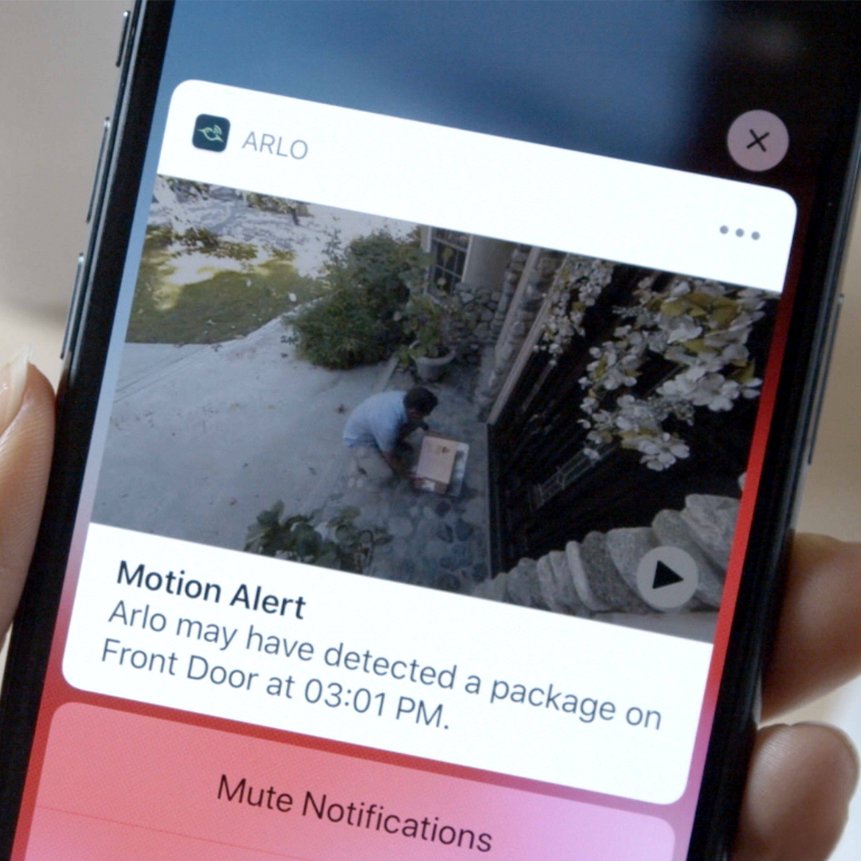 Alt View 15. Arlo - Arlo Ultra 2 Camera, 2 Pack, White - VMS5240-20000S - White.