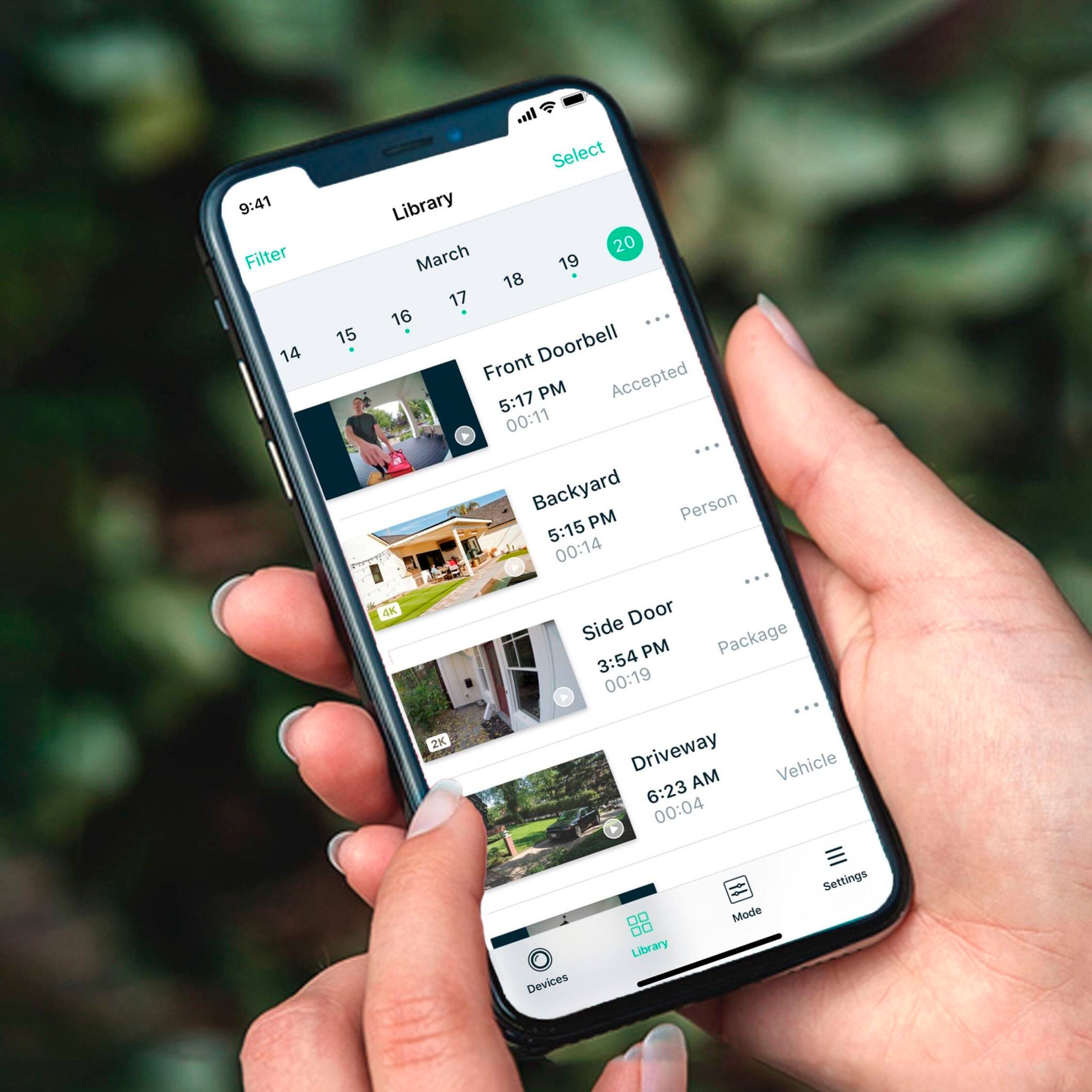Alt View 21. Arlo - Arlo Ultra 2 Camera, 2 Pack, White - VMS5240-20000S - White.