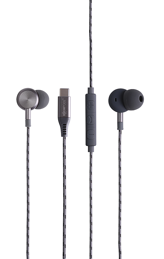 Boompods - Type C Digibuds Wired In-Ear Headphones - Black