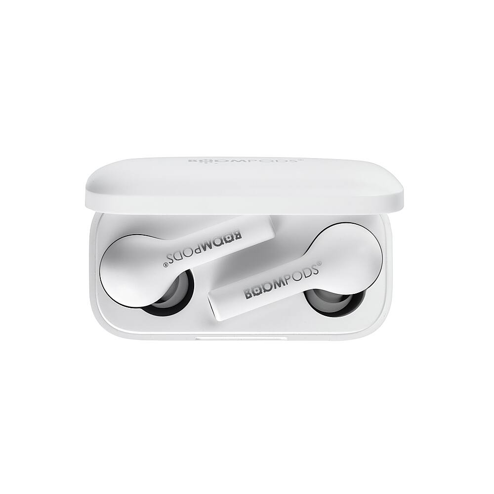 Alt View 12. Boompods - Bassline True Wireless In-Ear Headphones - White/Pink.