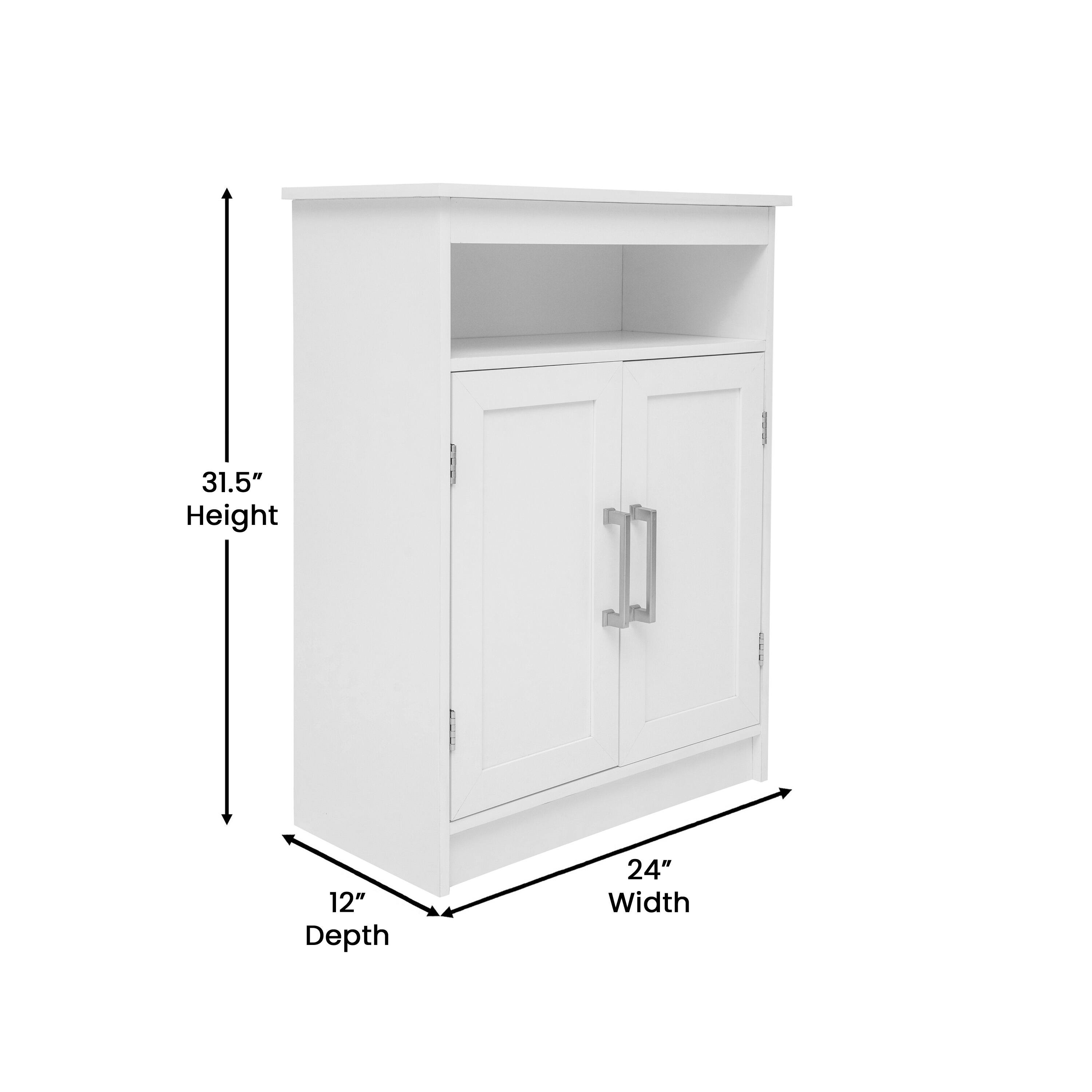 31.5" Height, 12" Depth, 24" Width