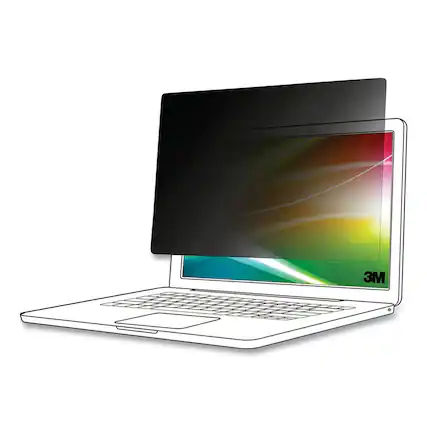 Front. 3M - BP140W9E Bright Screen Privacy Filter for 14 in. Full Screen Widescreen 16:9 Aspect Ratio Fits Laptop/2-in-1 - false.