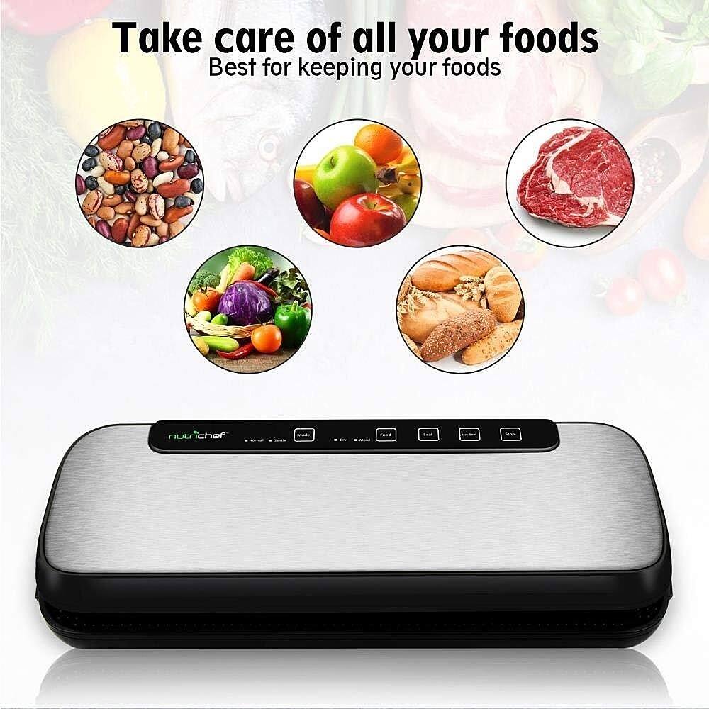 Alt View 20. NutriChef - Vacuum Sealer for Food, Kitchen - Stainless Steel.