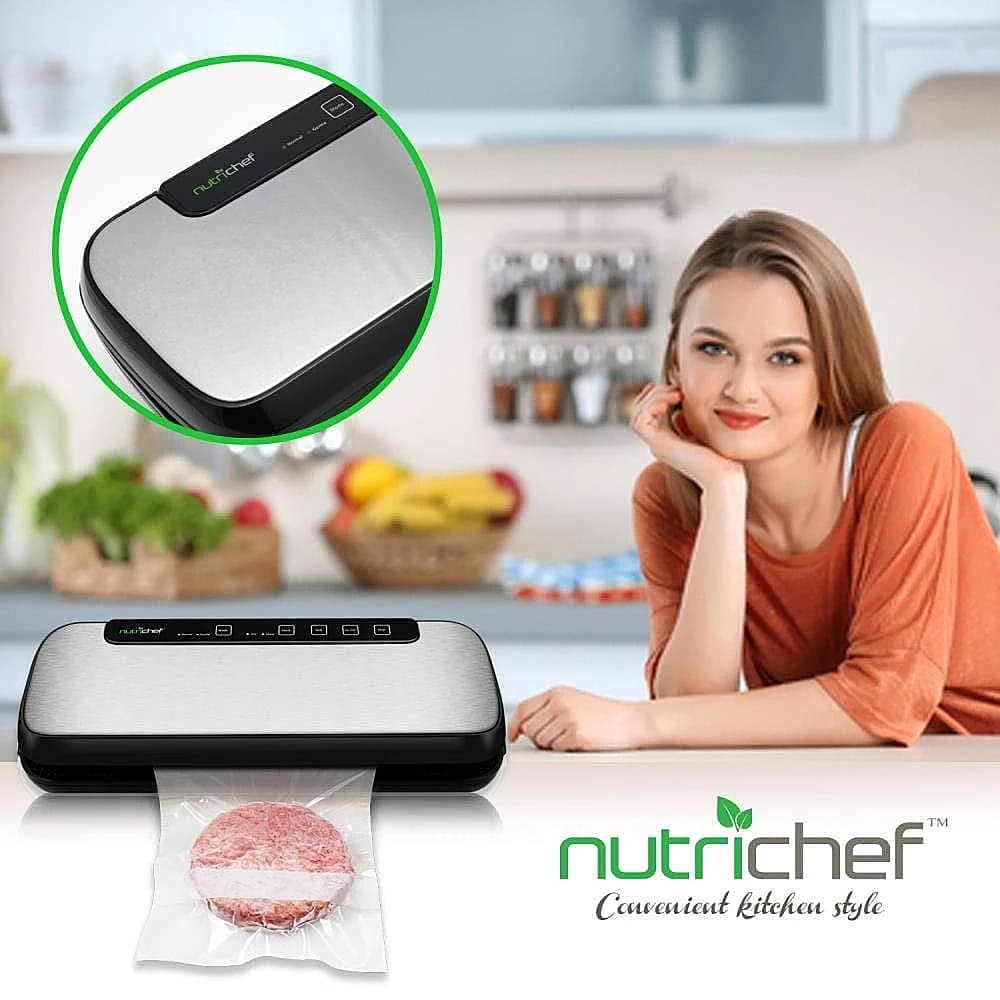 Alt View 40. NutriChef - Vacuum Sealer for Food, Kitchen - Stainless Steel.