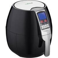 NutriChef - Airfryer - Black, Chrome - Front_Zoom