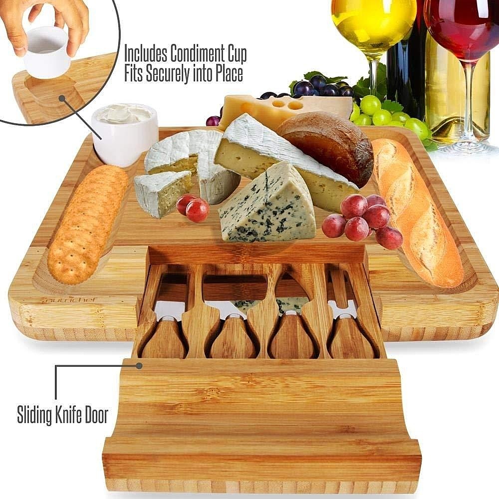 NutriChef Cheese Cutting Utensils: Cheese Knife and Cheese Slicer