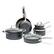 Angle. GreenPan - Chatham Ceramic Non-Stick 10-Piece Cookware Set - Grey.