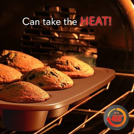 Alt View 18. NutriChef - 6-Piece Nonstick Kitchen Bakeware Set NCBK6TR7 - Gold - Gold.