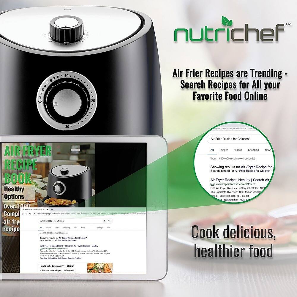 Alt View 20. NutriChef - Airfryer - Black.