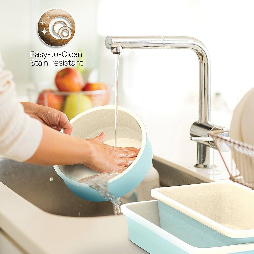 Alt View 16. NutriChef - 6-Piece Kitchen Oven Baking Pans NCBK6CT5 - Green, White - Green/White.