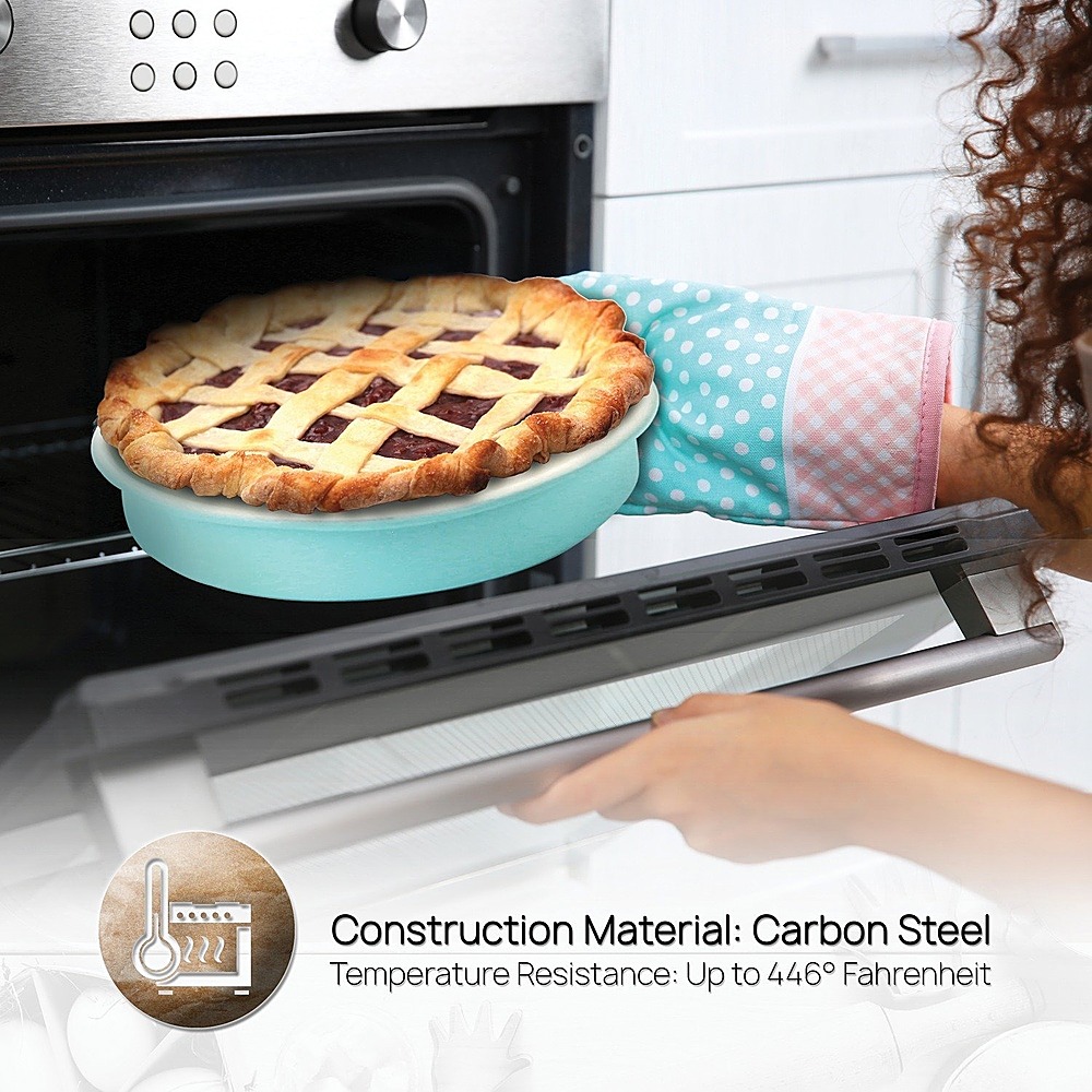 Alt View 18. NutriChef - 6-Piece Kitchen Oven Baking Pans NCBK6CT5 - Green, White - Green/White.