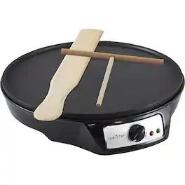 NutriChef - Electric Crepe Maker / Griddle, Hot Plate Cooktop - Black