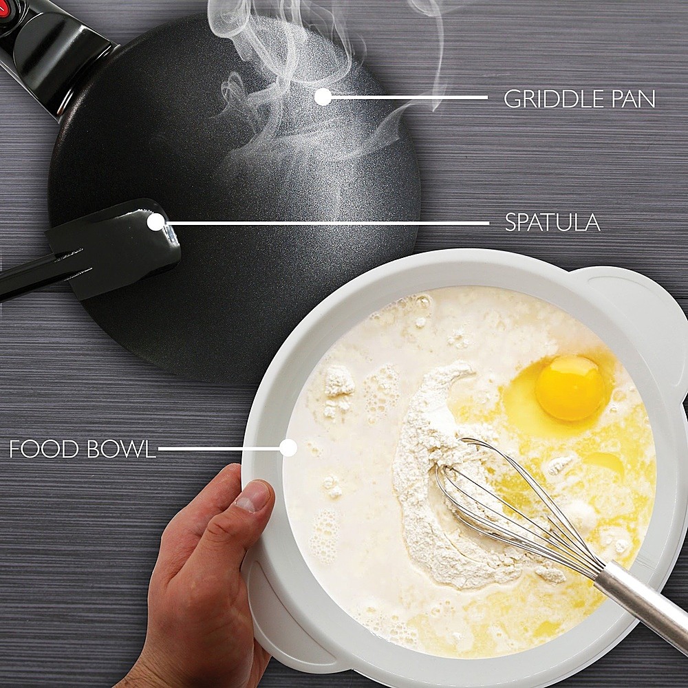 Nutrichef Electric Griddle Crepe Maker - Nonstick Pan Cooktop With  Automatic Temperature Control & Plug-in Operation For Kitchen & Countertop.  : Target