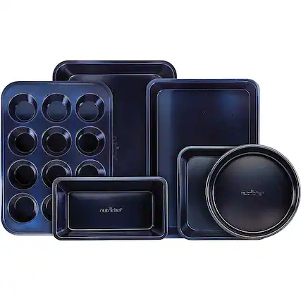 Angle. NutriChef - NCBK6TRB Bakeware - Blue - Blue.