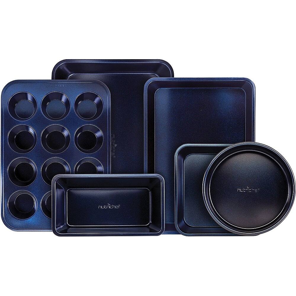Angle. NutriChef - NCBK6TRB Bakeware - Blue - Blue.