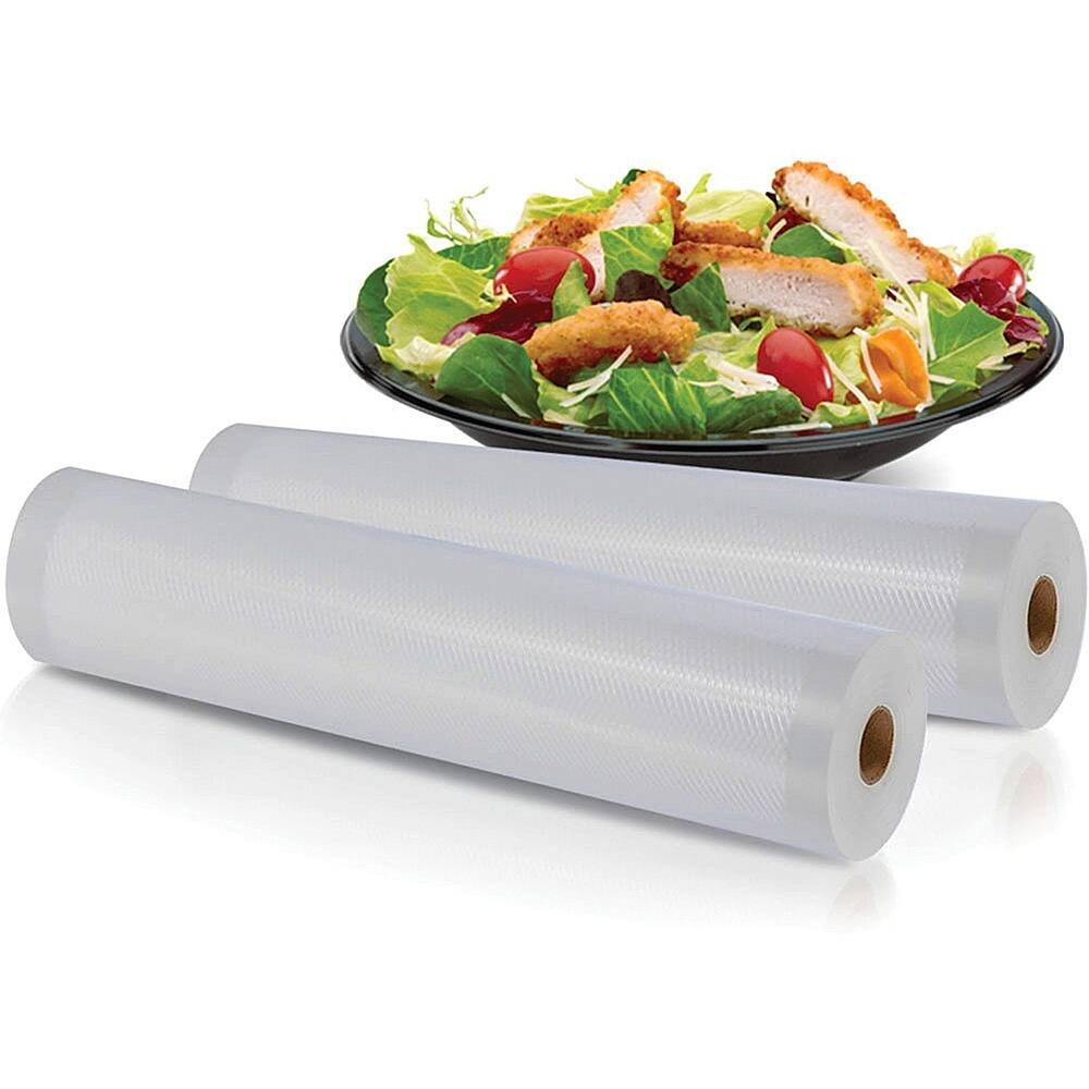 Alt View 16. NutriChef - Vacuum Sealer Food Storage Rolls 8" X 50' PRTPKVS12RL - Clear - Clear.
