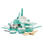 Best Buy: Rachael Ray 14-Piece Cookware Set Green Gradient 17506