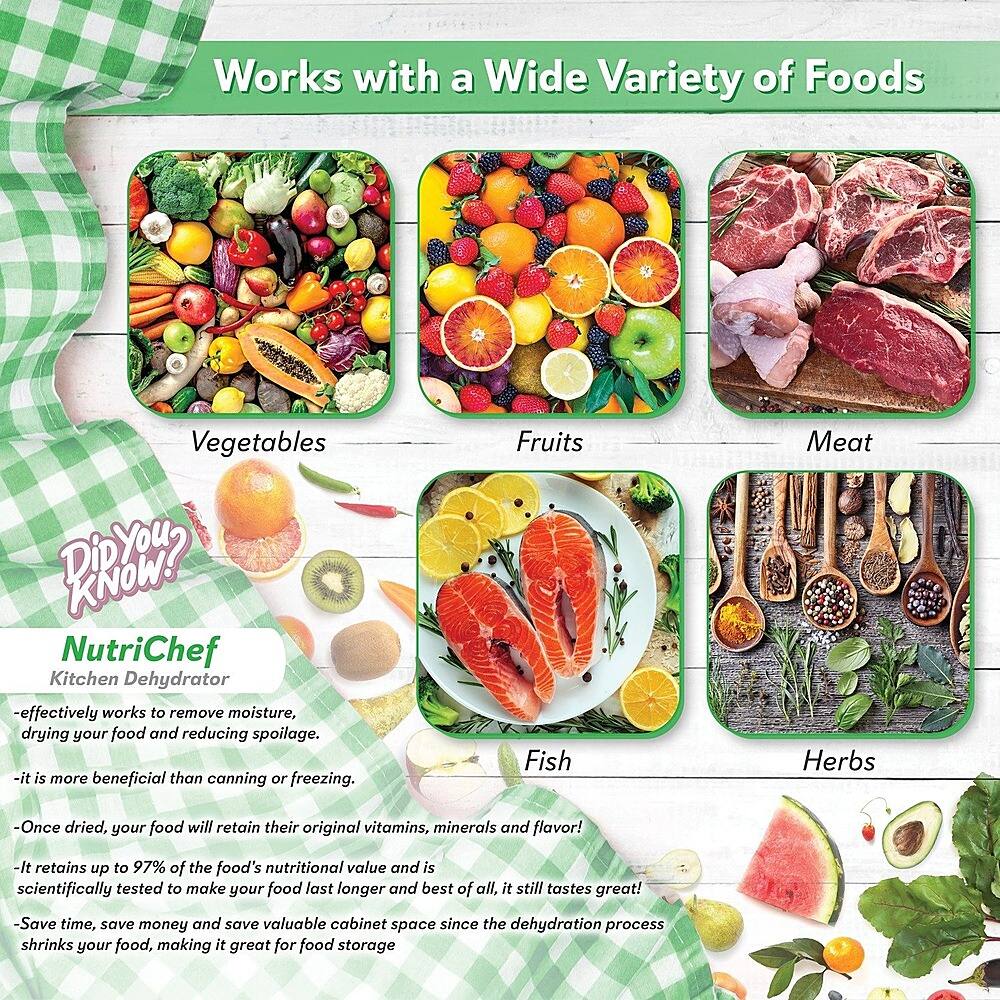 Alt View 24. NutriChef - Food Dehydrator - White.