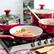 Alt View 11. GreenPan - Rio Ceramic Non-Stick 16-Piece Cookware Set - Red.