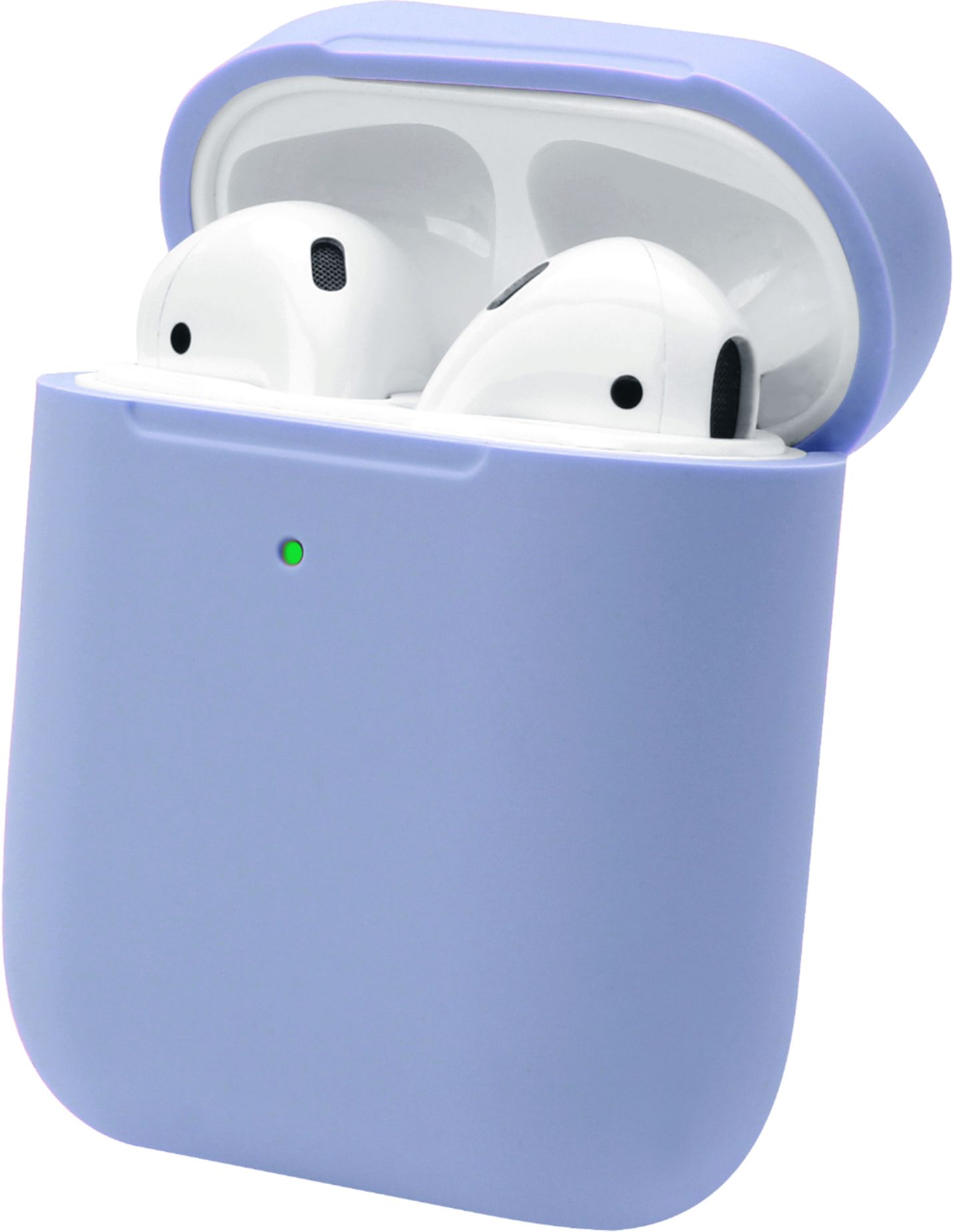 Left View: NEXT - Sport Case for Apple AirPods - Lav Gray