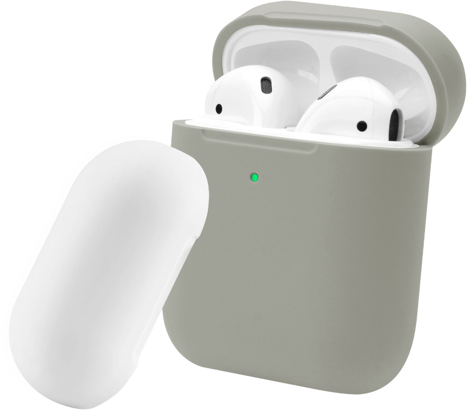Left View: NEXT - Sport Case DUO for Apple AirPods - Gray