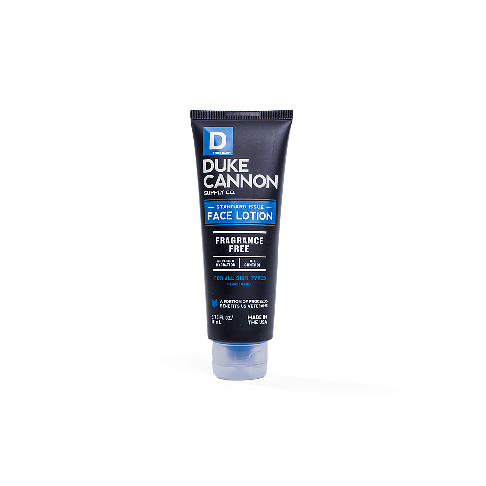 Left View: Duke Cannon - Standard Issue Face Lotion - Multi