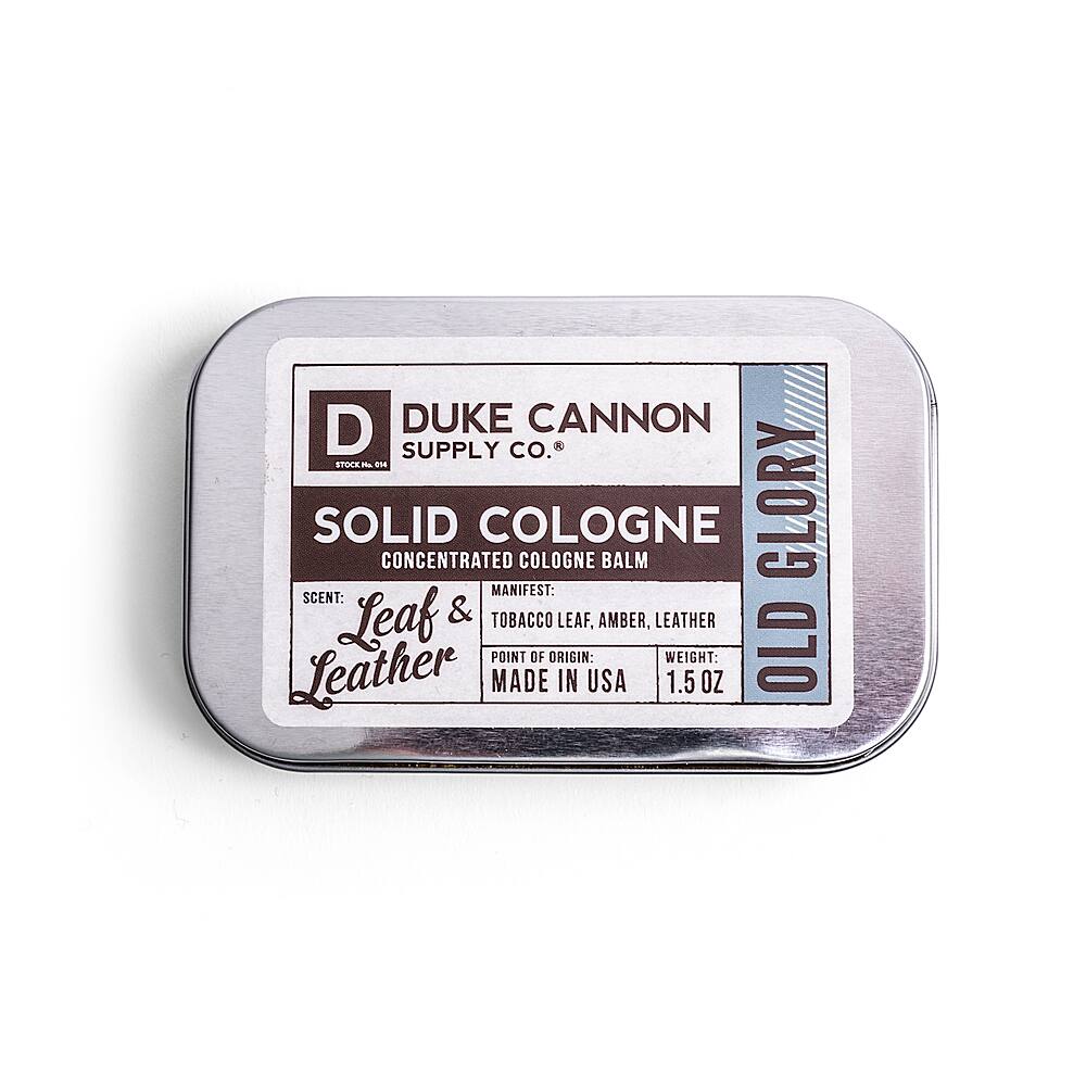 Left View: Duke Cannon - Solid Cologne - Old Glory - Multi