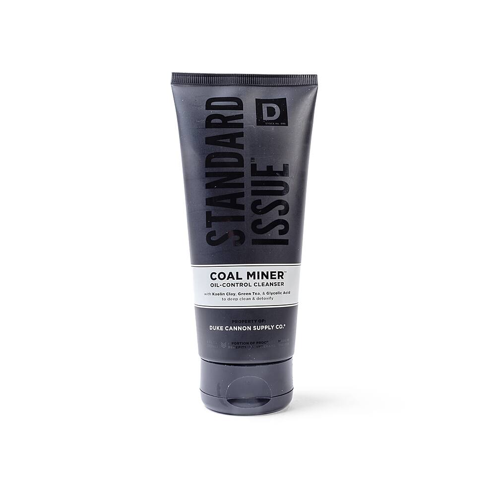 Left View: Duke Cannon - Coal Miner Oil Control Face Cleanser - Multi