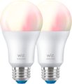Front Zoom. WiZ - A19 60W Color bulbs (2-Pack).