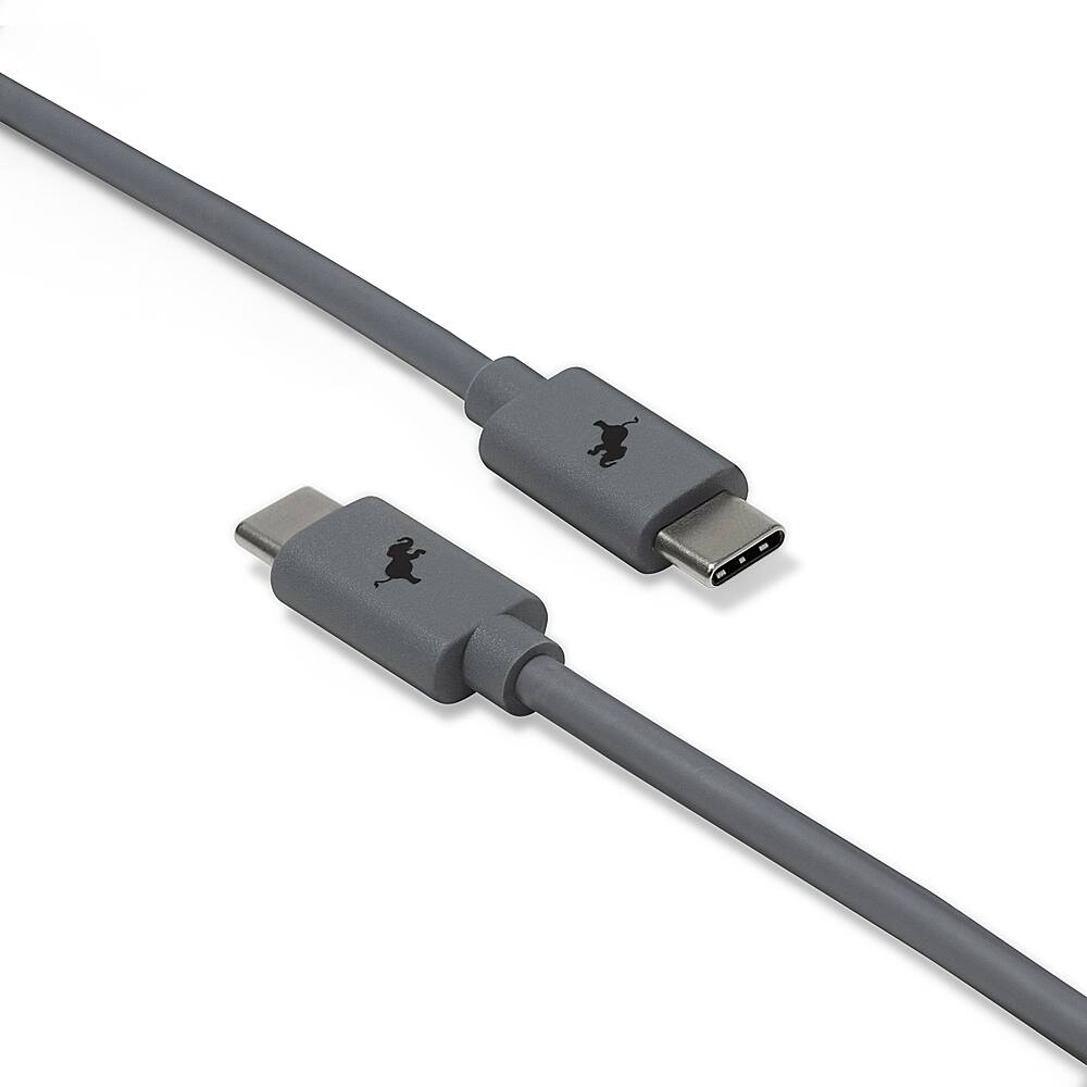 Angle View: Nimble - USB-C to USB-C Cable (1M) - Gray