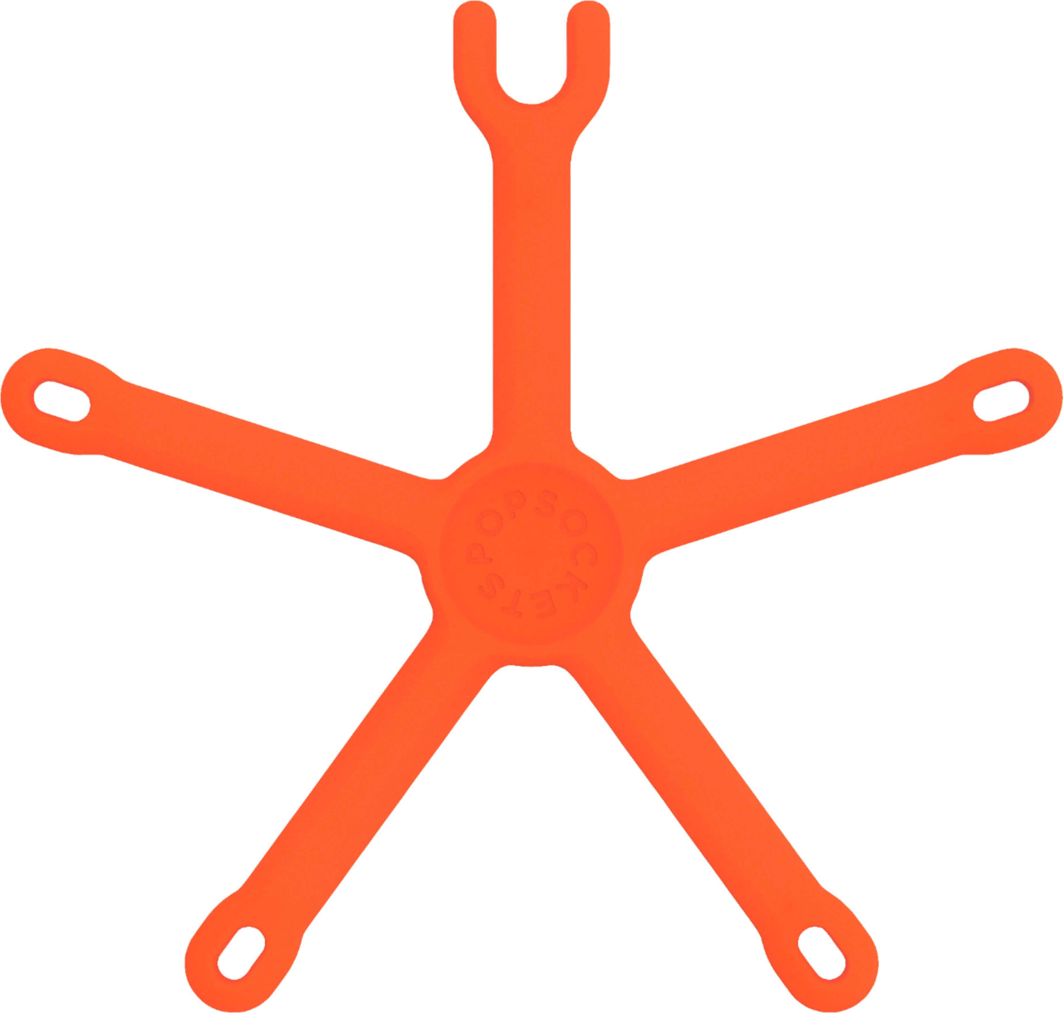 Front. PopSockets - PopMount Flex for Most Cell Phones - Tangerine.