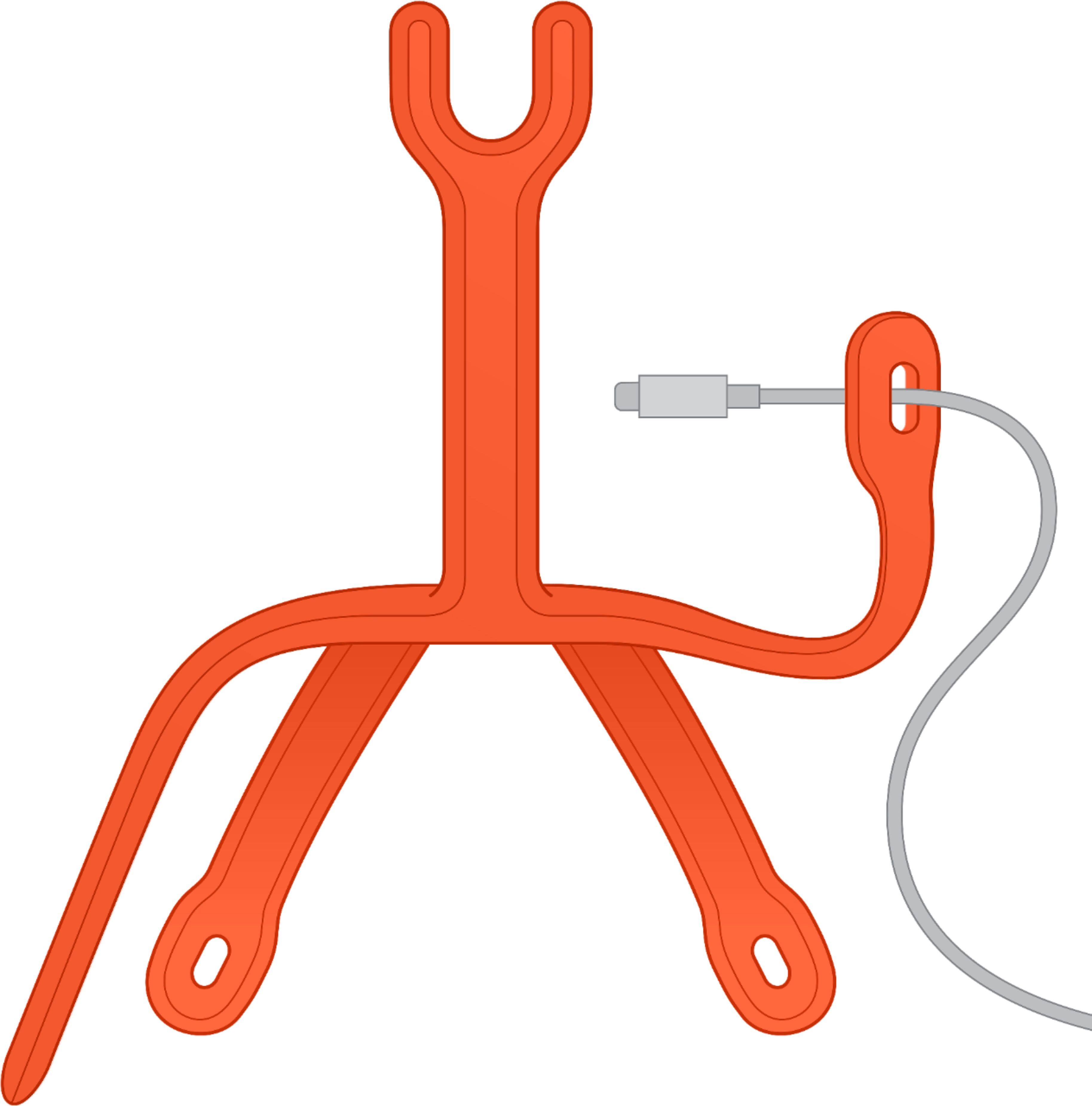 Alt View 14. PopSockets - PopMount Flex for Most Cell Phones - Tangerine.