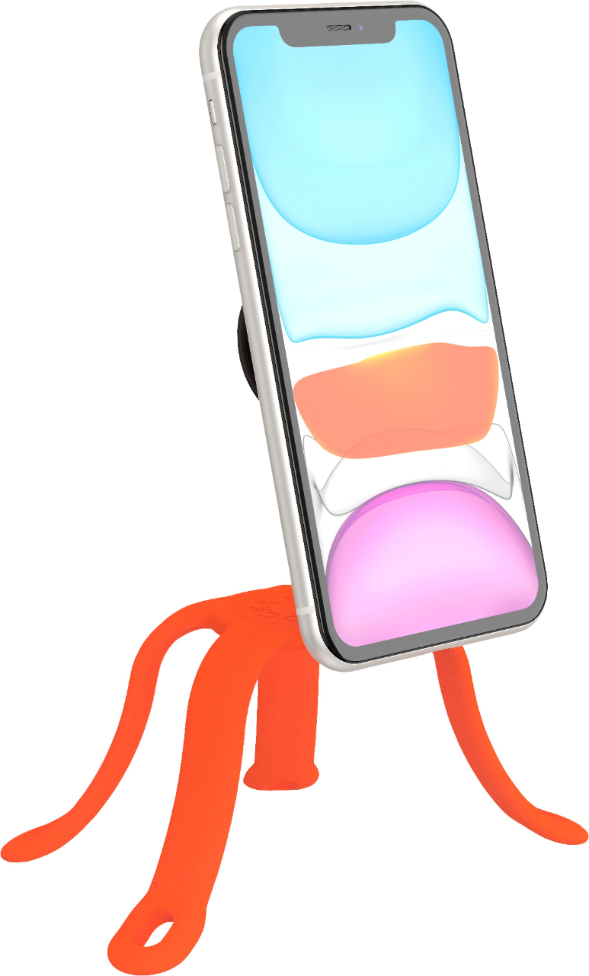 Left. PopSockets - PopMount Flex for Most Cell Phones - Tangerine.