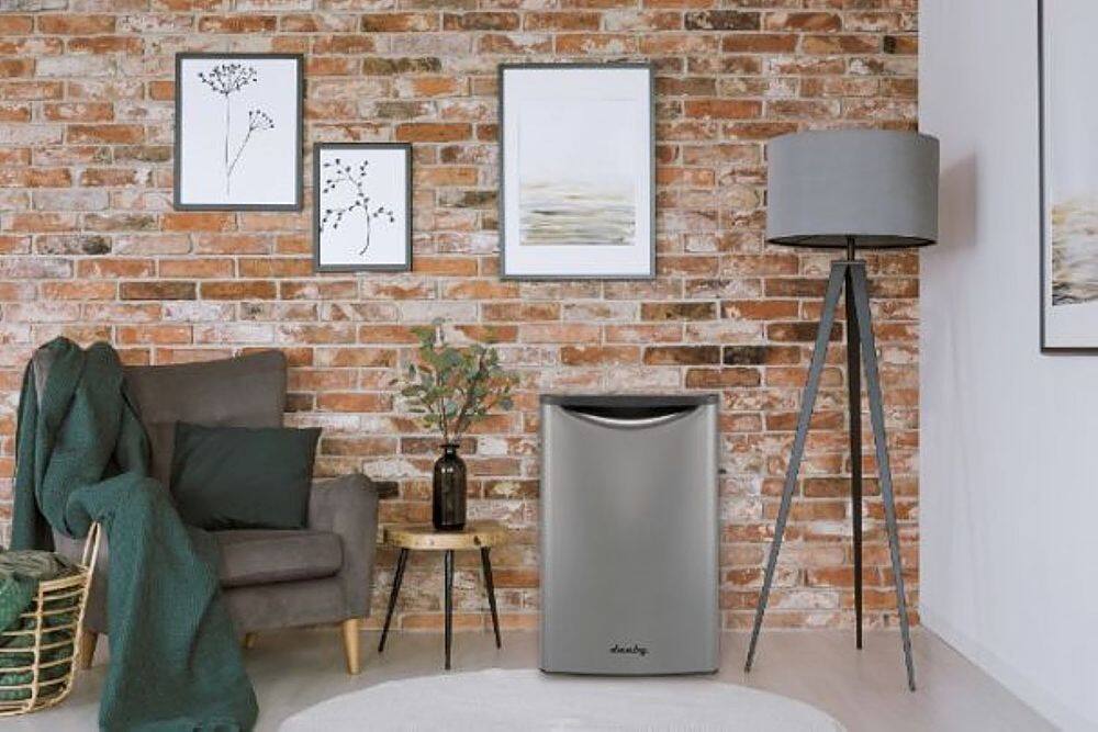 Alt View 13. Danby - Designer 4.4 Cu. Ft. Mini Fridge - Stainless Steel.