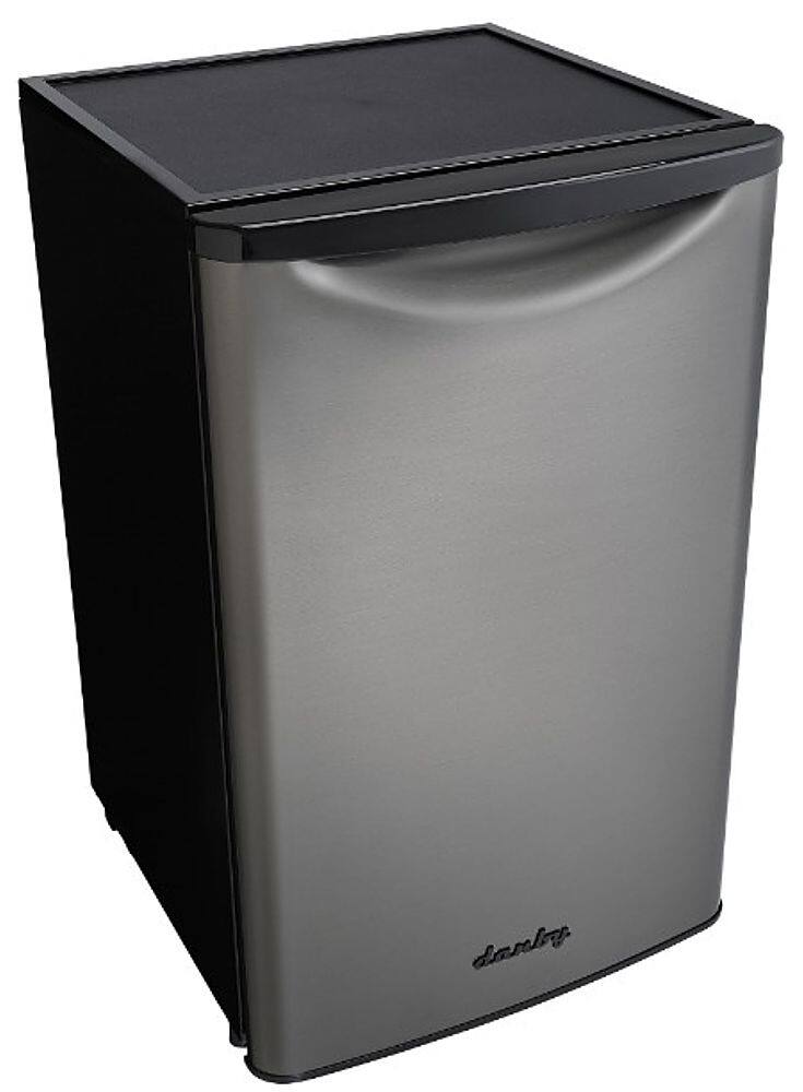 Left. Danby - Designer 4.4 Cu. Ft. Mini Fridge - Stainless Steel.
