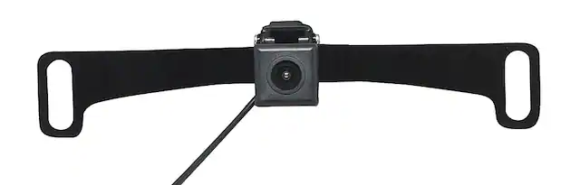 Front. EchoMaster - Universal License Plate Back-Up Camera with Dynamic Parking Lines - Black.