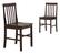 Front Standard. Walker Edison - Dining Chairs (Set of 2) - Espresso.